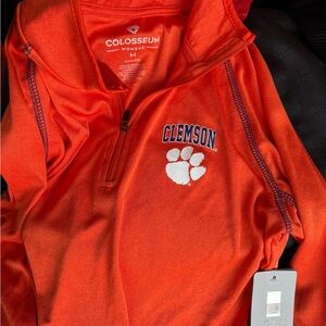 Colosseum Clemson Orange Quarter-Zip Pullover